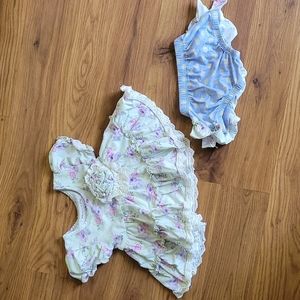 NWOT Mustard Pie New Born baby girl dress and diaper cover